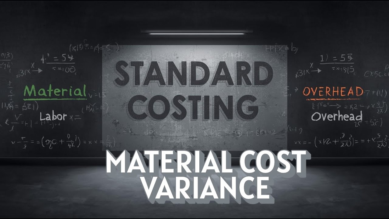 16.Material Cost Variance Explained: Standard Costing Made Easy for CA CMA