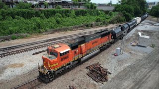Multiple CSX and NS Meets, DPUs, Leased Units and a CSX Local at the Bridge
