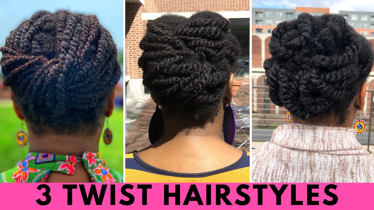 4. Two Strand Twist Updo Hairstyles - wide 5