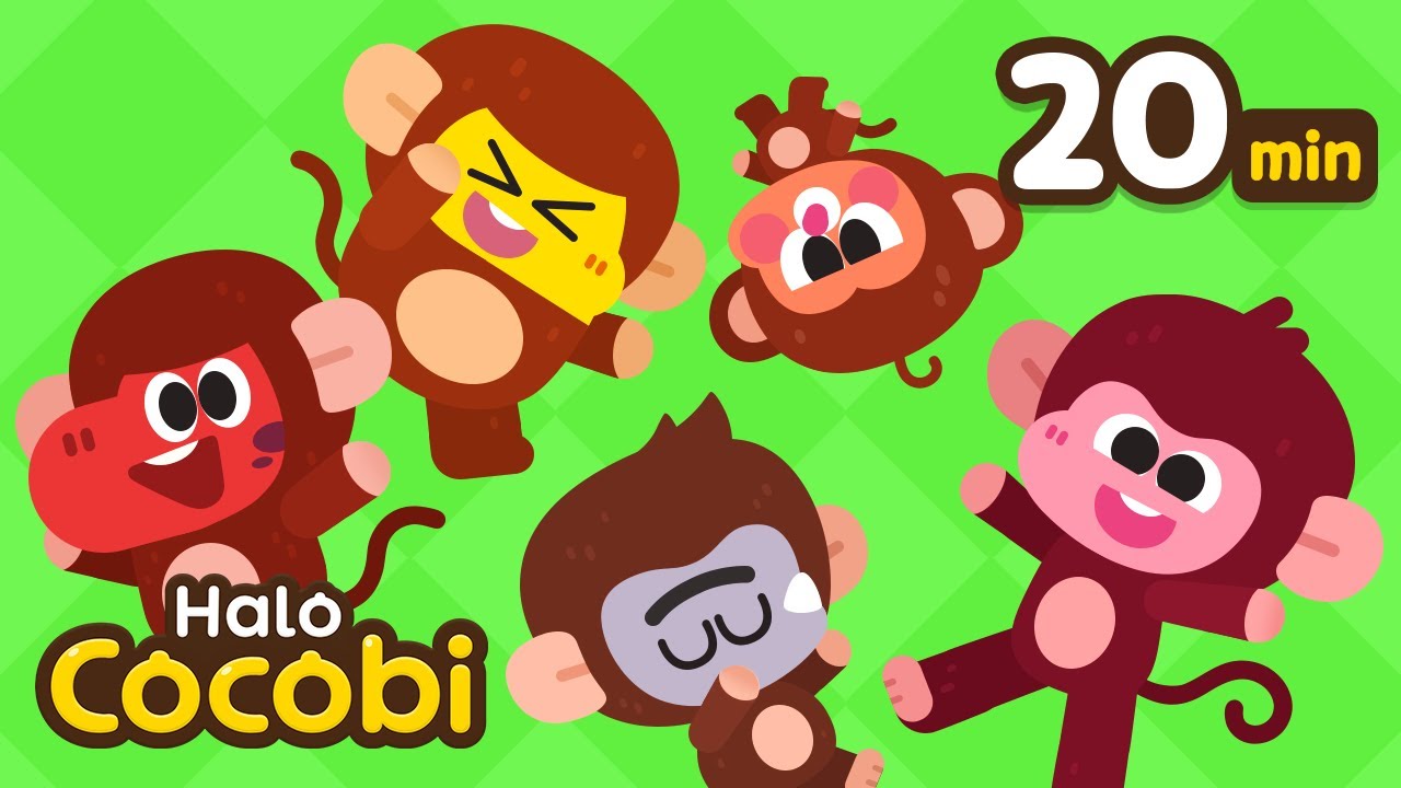 Lagu Monyet | Kompilasi | Lagu Hewan untuk Anak | Kids Song | Halo Cocobi Bahasa Indonesia