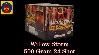 Willow Storm | 500 Gram 24 Shot Firework | Mega Ton Fireworks