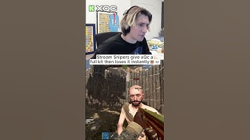 Stream Snipers give xQc a full kit then loses it instantly😭💀 #xqc  #gaming  #rust