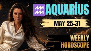 ♒ Aquarius Weekly Horoscope | May 25-31 | How will the full moon in Sagittarius affect you?