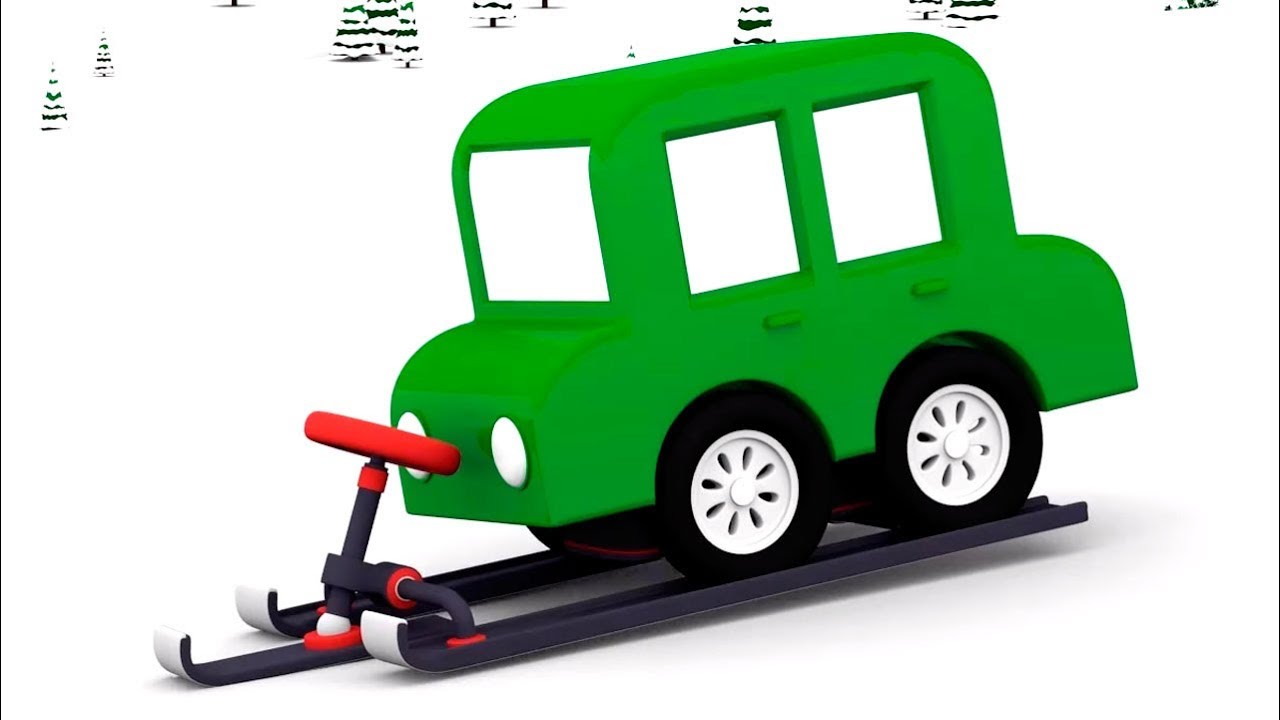 Lehrreicher Zeichentrickfilm Die 4 Kleinen Autos Bauen Einen Schlitten Youtube