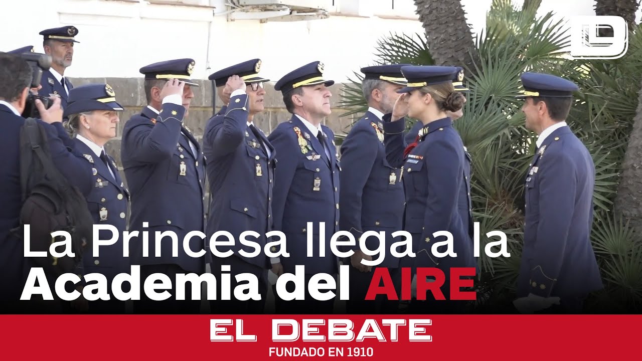 Así ha sido la llegada de la Princesa Leonor a la Academia General del Aire