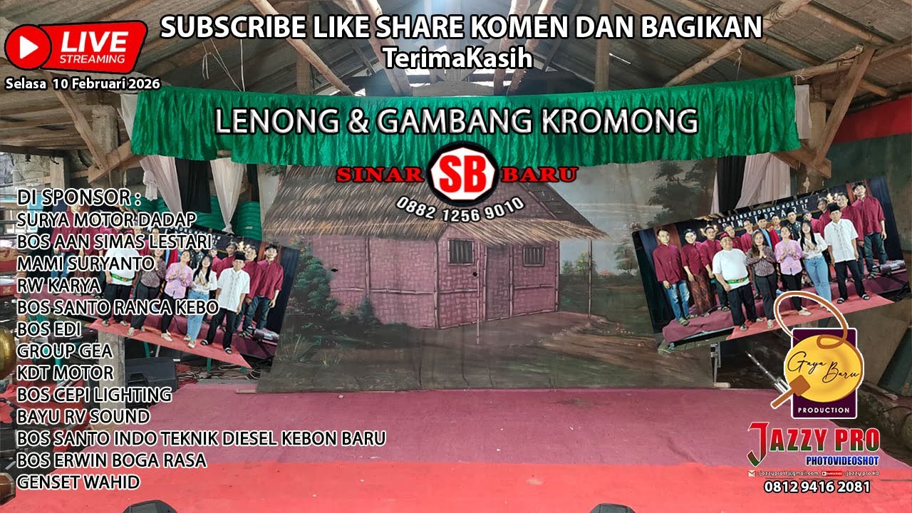 LENONG JUDUL KAWIN PAKSA DAN GAMBANG KROMONG SINAR BARU