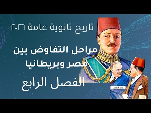 حل تدريبات الدرس الثاني الفصل الرابع تاريخ الثانوية العامة مراحل التفاوض كتاب الامتحان تاريخ ٢٠٢٦