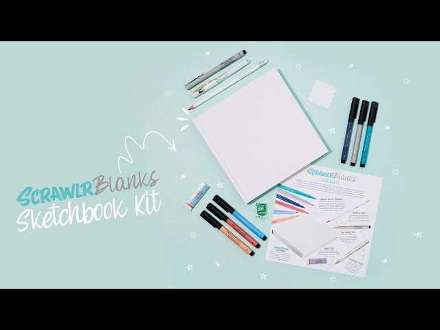 Unboxing The ScrawlrBlanks Sketchbook Kit! The Fully Customisable Sketchbook  Kit. 