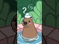 "🛁🐾 Relaxing Capybara Enjoying a Warm Bath ✨😌"#capybara #aianimals #aianimation #ai #aidesign #funny