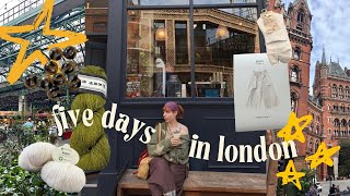 yarn & fabric shopping my way around london townnn | vlog + haul 