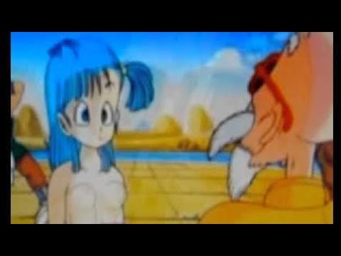 Krilin desnuda a bulma y roshi desangra - escena censurada