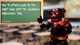 How to attach claws from a foxy model with the advanced bonemerge tool! || Tutorial!