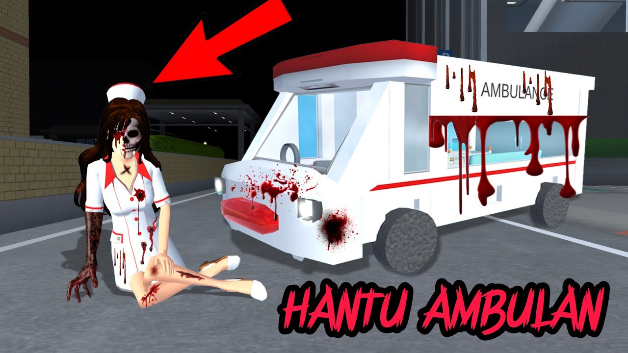 Yuta, Mio Dan Baby Celine Dikejar Hantu Ambulance || Sakura School Simulator