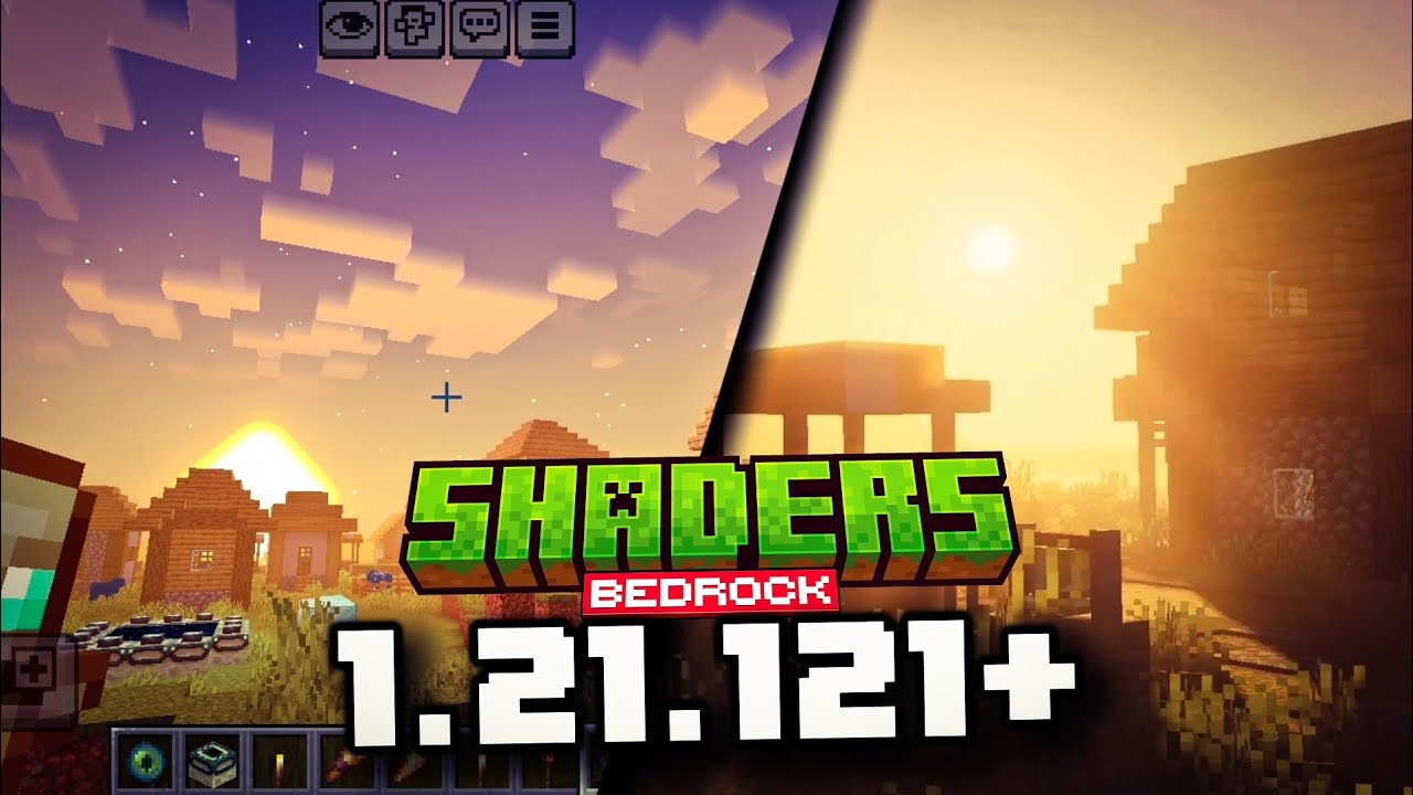 LOS 5 MEJORES SHADERS para MINECRAFT BEDROCK 1.21 - 1.21.121 (GAMA BAJA ...