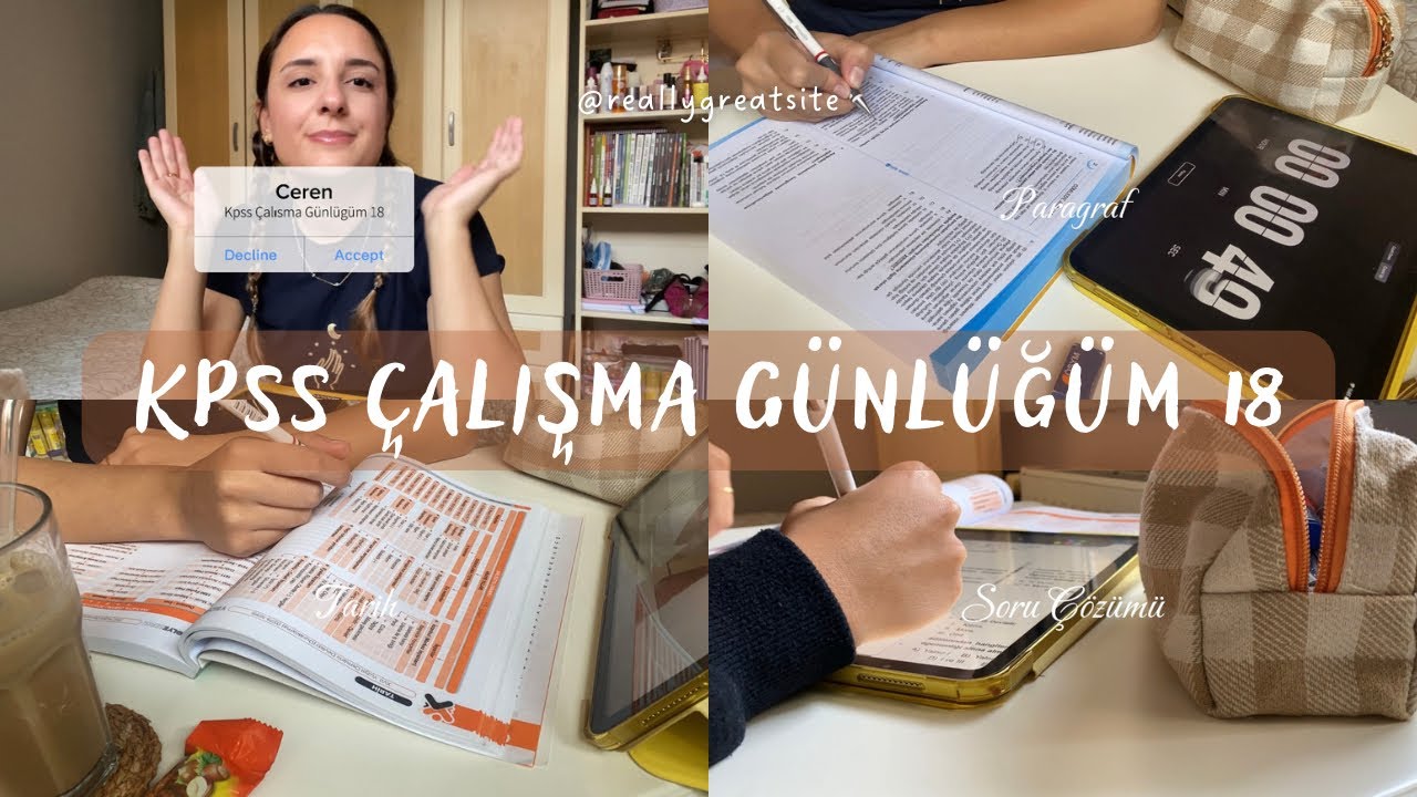 KPSS Çalışma Günlüğüm 18 📖 | Erken kalkamıyorum 🥲 Kitap pdfleri nereden bulunur? #kpss #kpss2024