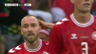 Denmark vs Sweden (2-1), Christian Eriksen Goal | All Goals Results And Highlights Friendly Match.