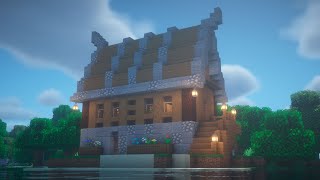 Майнкрафт дом из дерева и камня туториал / Minecraft house made of wood and stone tutorial