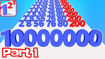 Number Master: Run and merge - Walkthrough Part 1 [Gameplay 2024] (Android)