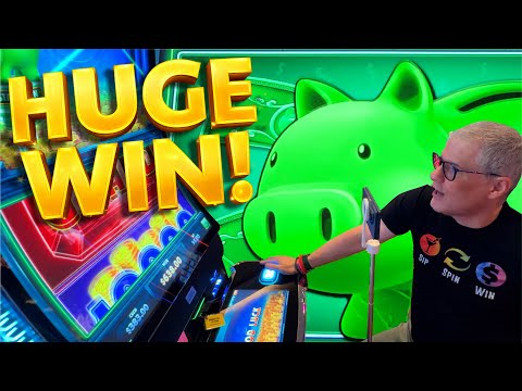 INCREDIBLE *INSTANT WIN FULL SCREEN* on the NEW Piggy Bankin' Break In!