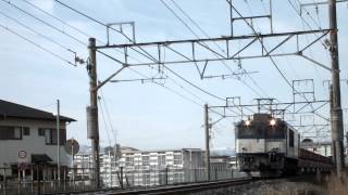 JR貨物 5780列車 EF64 1020号機[愛]+ホキ車24両(石灰石)