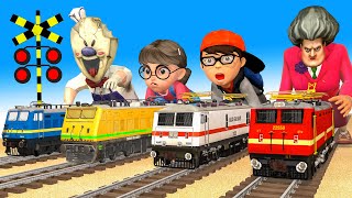 【踏切アニメ】あぶない電車 TRAIN Vs THOMAS AND FRIENDS🚦 Fumikiri 3D Railroad Crossing Animation #Train