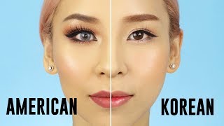 American VS Korean Style Makeup  2017