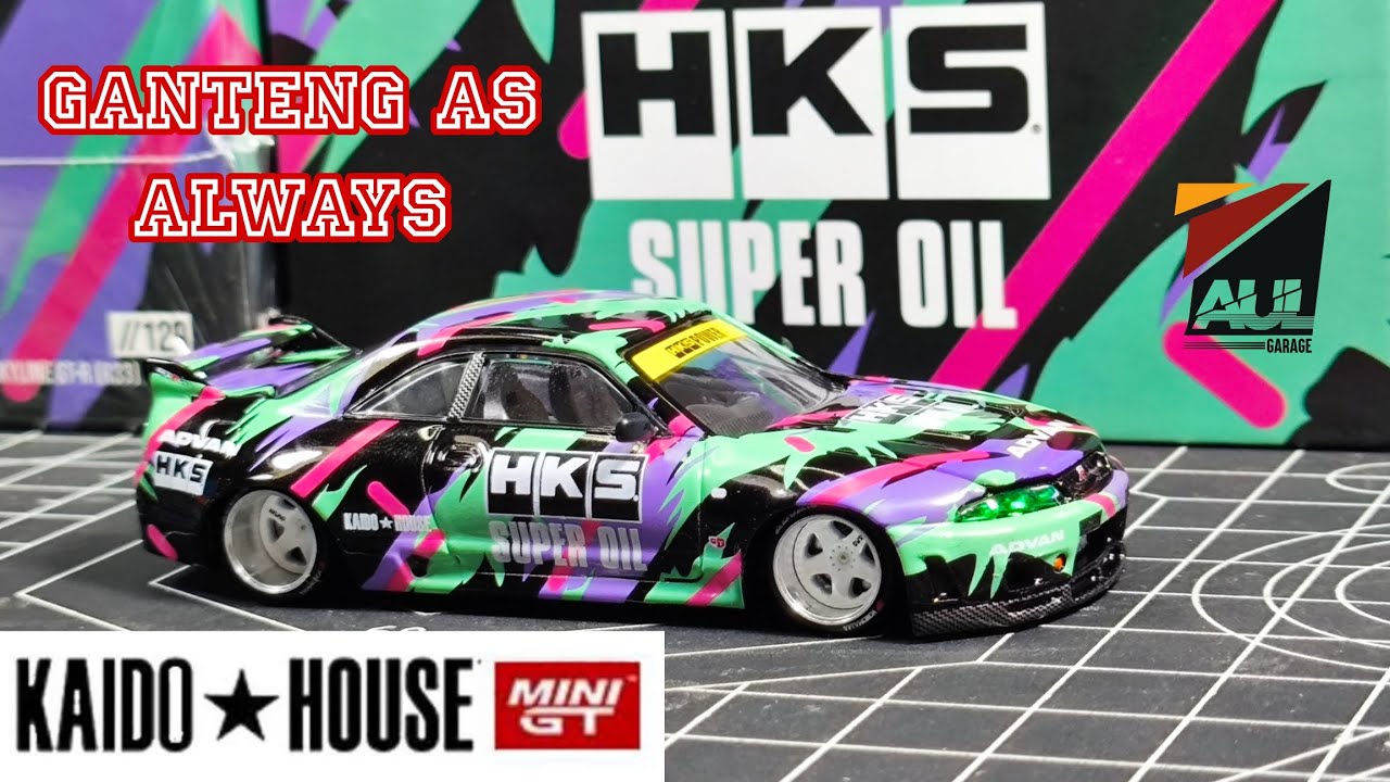 KAIDO HOUSE MINI GT R33 GT-R HKS SUPER OIL LIVERY FULL REVIEW
