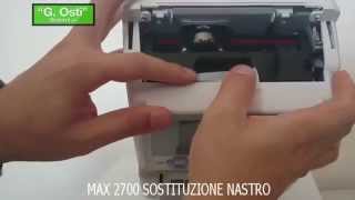 Marcatempo e timbracartellino Max 2700: sostituzione cartuccia nastro