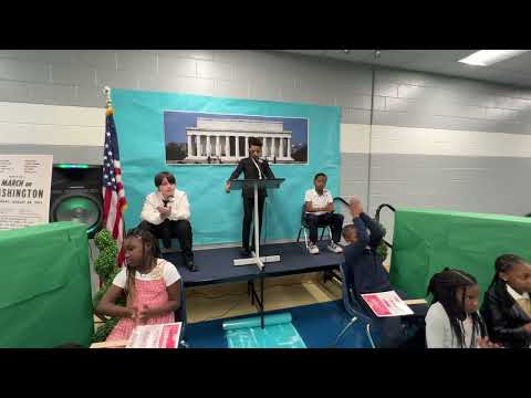 Whiteville Elementary School Living Black History Museum 2024 - "I Have a Dream" speech excerpt.
