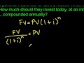 Present Value Questions for Compound Interest