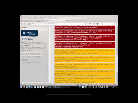 XSSME and SQLMAP Quick Review in SamuraiWTF