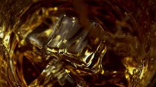 #Футаж виски со льдом ◄4K•HD► #Footage whiskey with ice