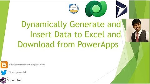 PowerApps tải xuống tệp Excel