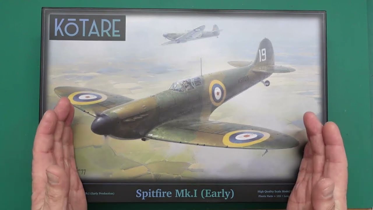 Kotare 1/32 Spitfire Mk.1 early kit review. - YouTube