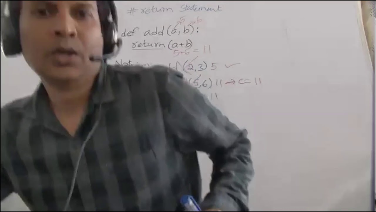 Functions return statement - YouTube