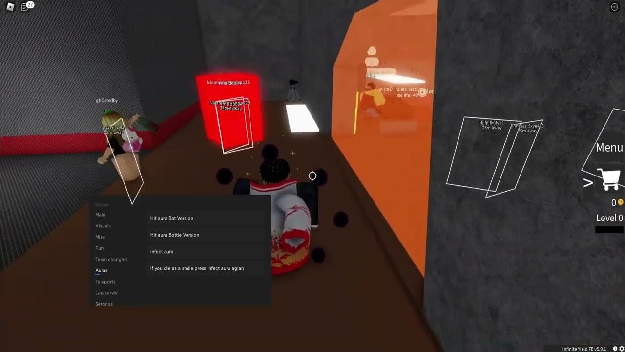 [Roblox] Infectious Smile Script & Aura, Hitboxes, Grab All & More