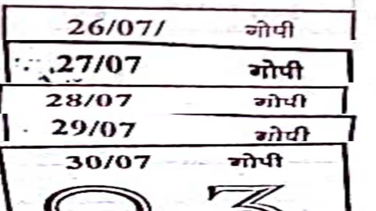 Gopi kalyan chart | 26-07-2021 to 31-07-2021 | Kalyan weekly free astrology chart paper