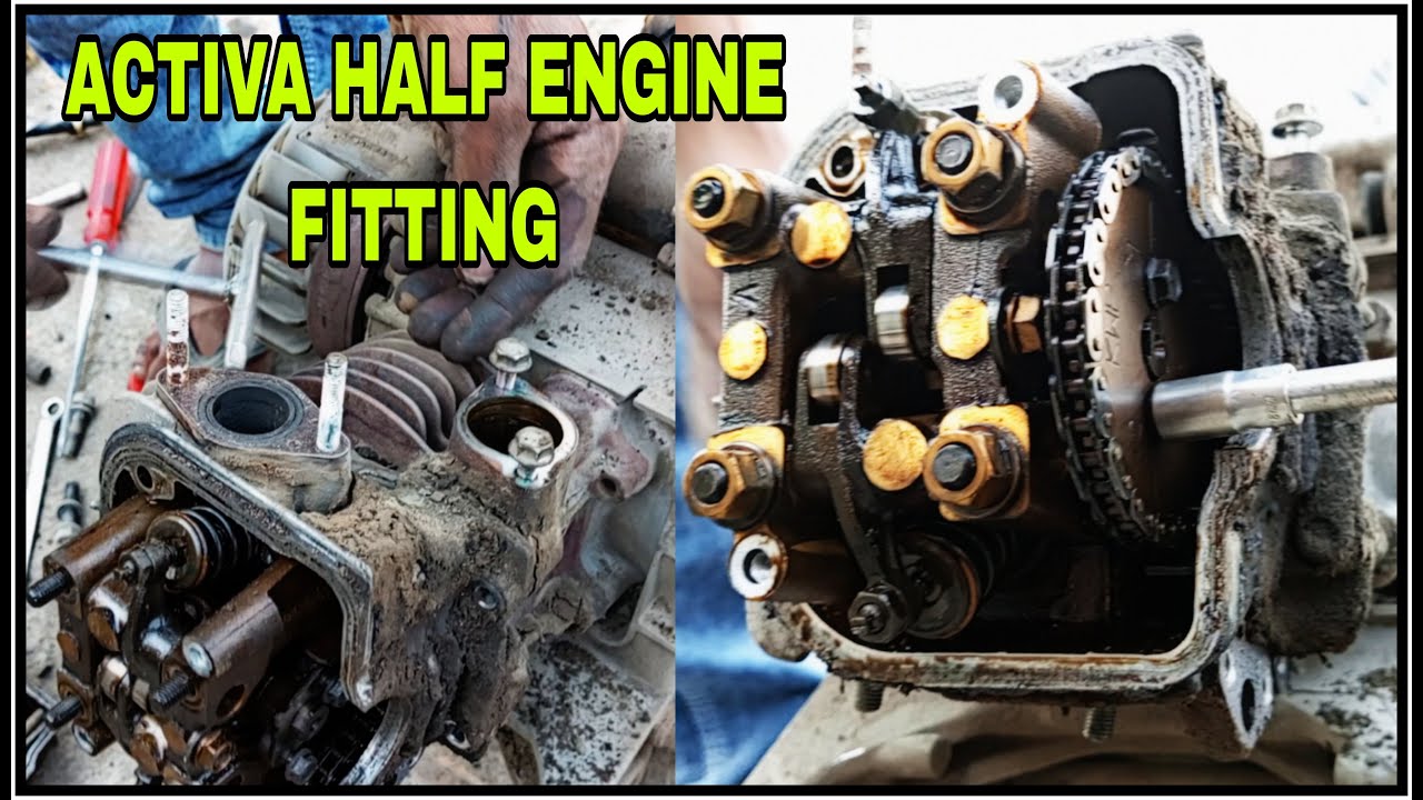 Honda activa half engine fitting | होंडा एक्टिवा हाफ इंजन कैसे फिटिंग करे
