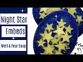 Melt and Pour Soap Making Night Star Embed Soap with Clear MP Soap