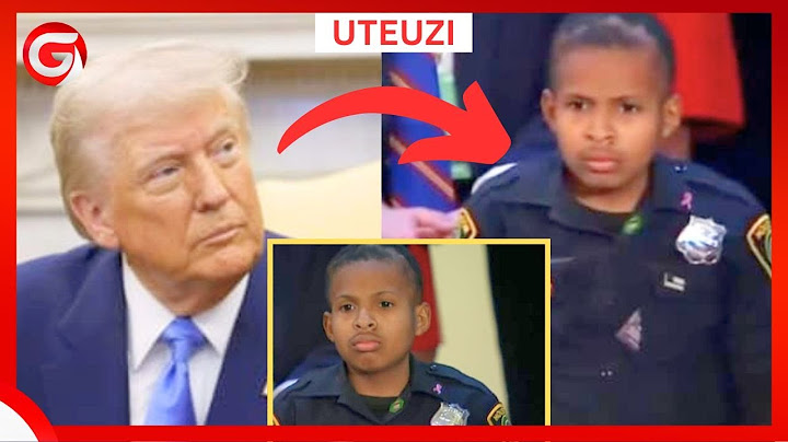 RAIS TRUMP AMTEUA DJ DANIELS MWENYE UMRI wa MIAKA 13 KUWA OFISA USALAMA WA TAIFA...