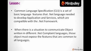 009 Common language specification - C# LANGUAGE TUTORIALS IN HINDI