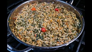 The Ultimate Bhagi (spinach) Rice | CaribbeanPot.com