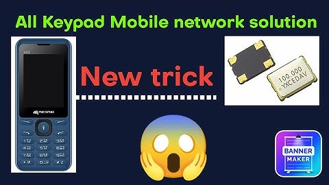 micromax Keypad Mobile network solution #repairing biki
