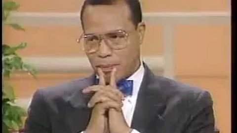 Minister Louis Farrakhan handles the Donahue audience!