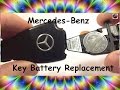 HOW TO Mercedes Benz KeyFob Battery Replacement. Smart key keyless BRC c230 sl500 e320 ml320 DIY Fix