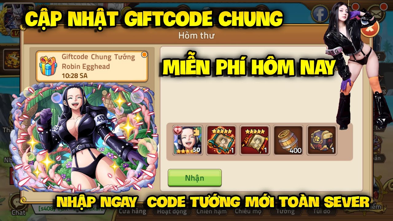 Cập Nhật Giftcode Chung Huyền Thoại Hải Tặc Mới Nhất - Nhập 4 Code Chung Toàn Sever Hôm Nay