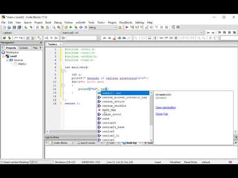 Valores Aleatórios utilizando a funçao rand ou srand - YouTube