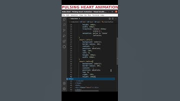 Pulsing Heart Animation | HTML CSS #cssanimation