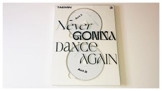 ✨ UNBOXING ✨ TAEMIN - NEVER GONNA DANCE AGAIN (EXTENDED VERSION)