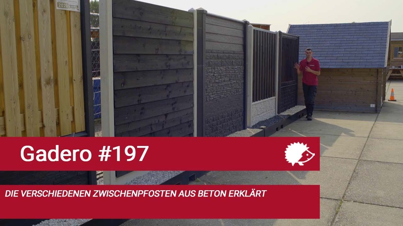 Die verschiedenen Zwischenpfosten aus Beton erklärt